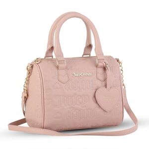 Juicy Couture Women's Fame Shoulder Satchel Crossbody Handbag in Dusty B…